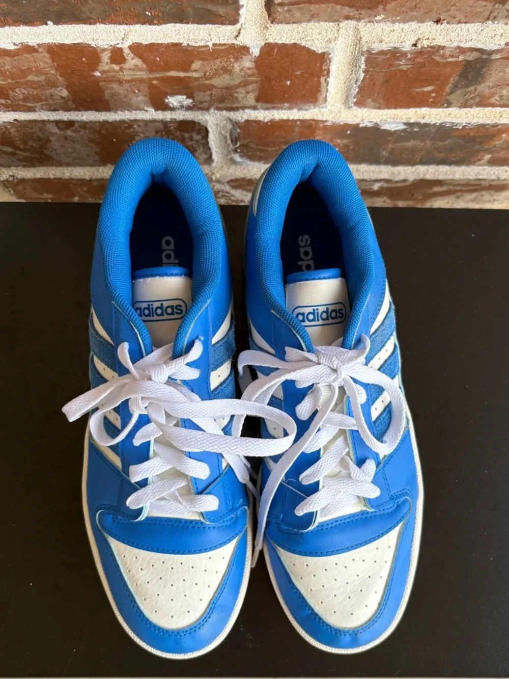 adidas Break Start Blue White Trainers Mens Size 8.5 NWOB